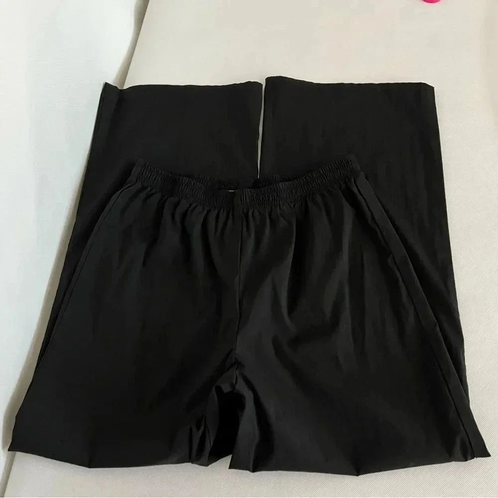 Noel Asmar Black Uniform Pants Size Medium Elastic Waist